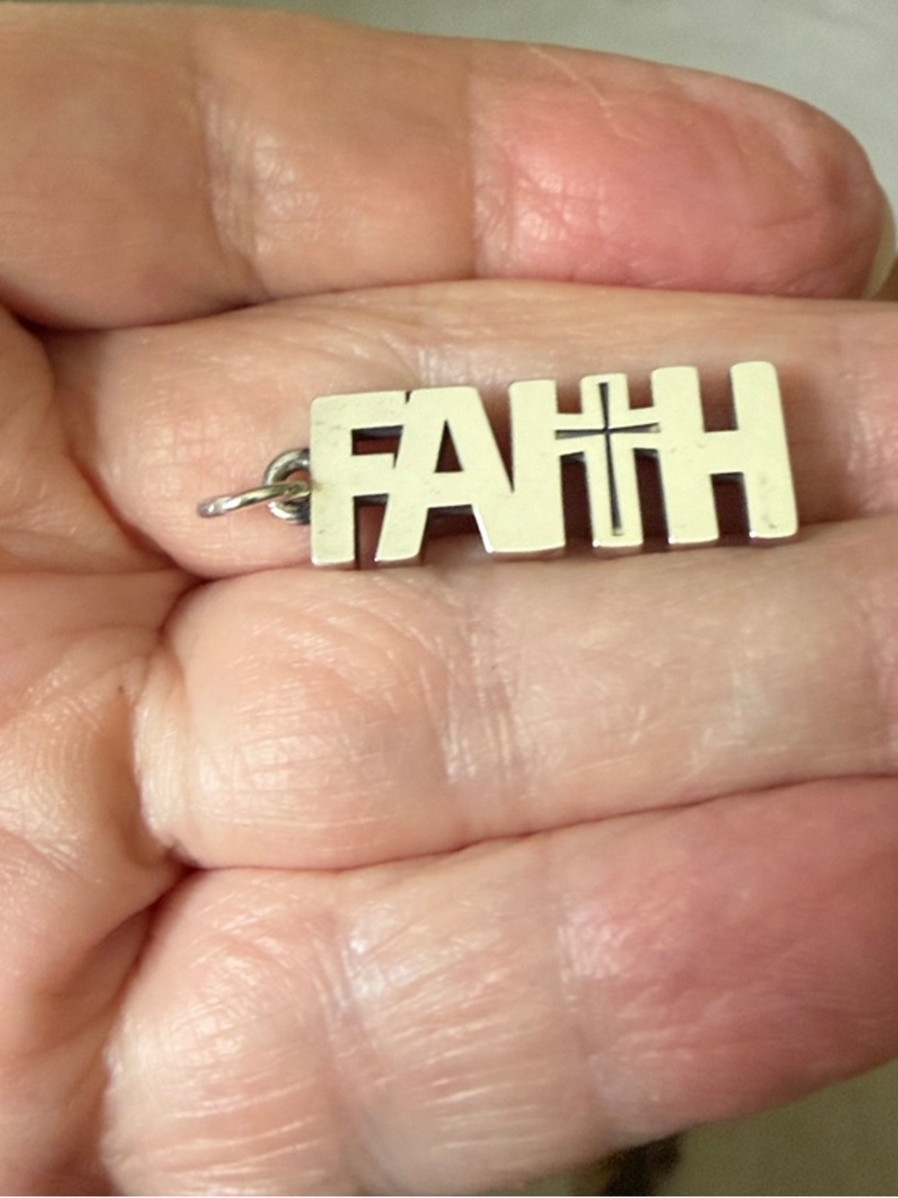 James Avery Retired FAITH Charm/Pendant